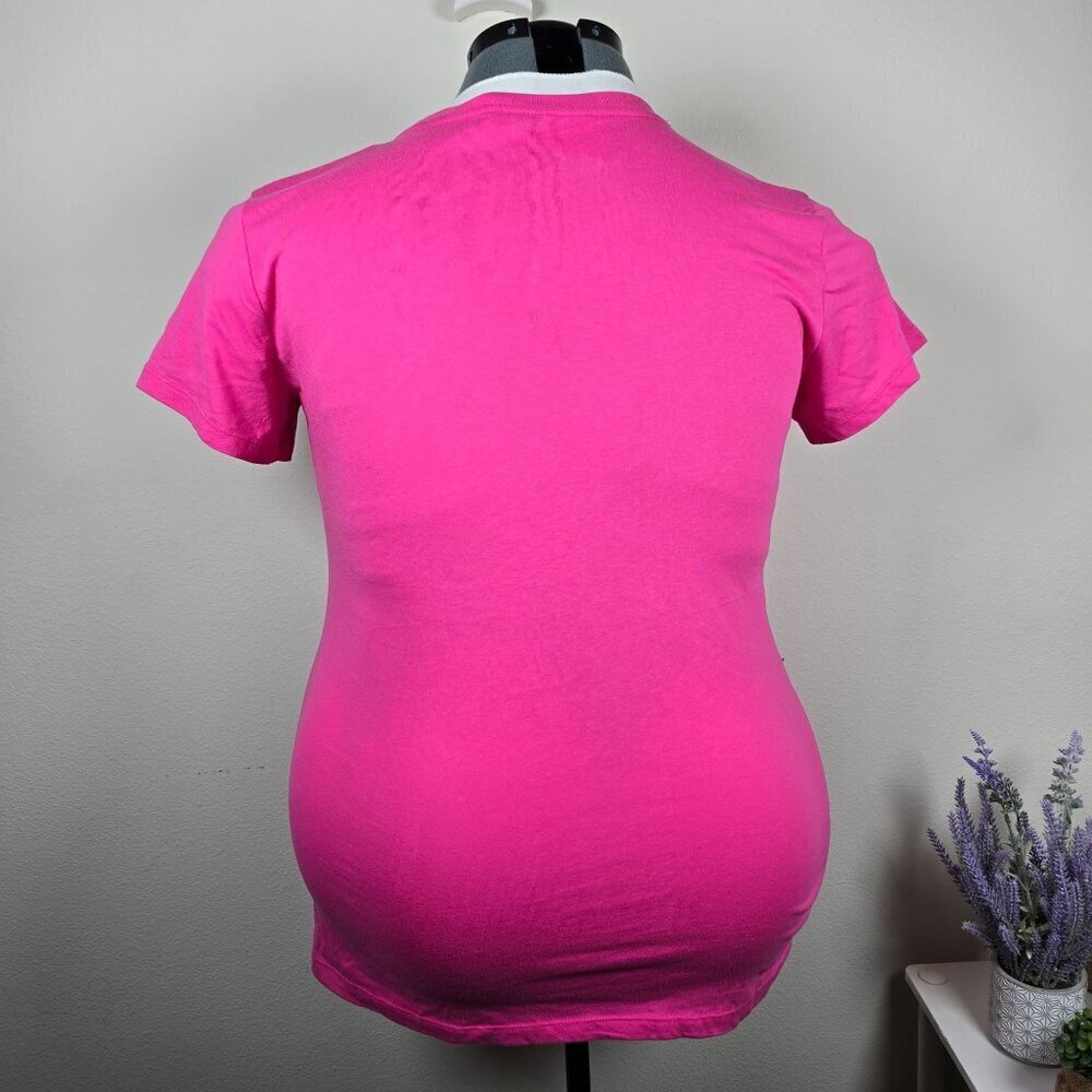 2/$15 Cold Crush "Beach Please" Graphic Tee in Hot Pink (3X) - Picture 2 of 4